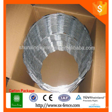 Anping China Alta qualidade Concertina Razor Barbed Wire